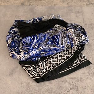 Apt 9 Stretch Silk Paisley Wide Leg Pants